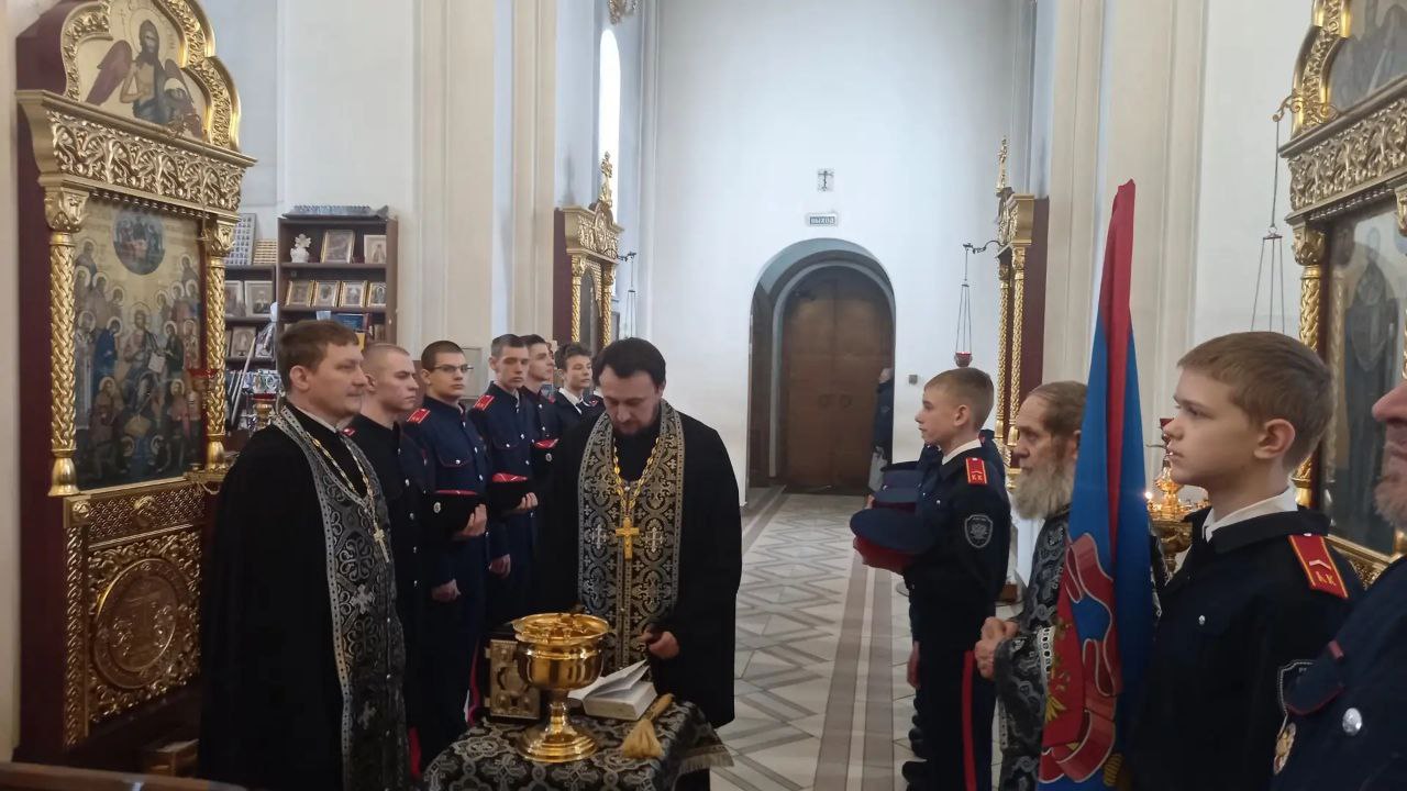 В нашем храме состоялась церемония принятия клятвы кадета