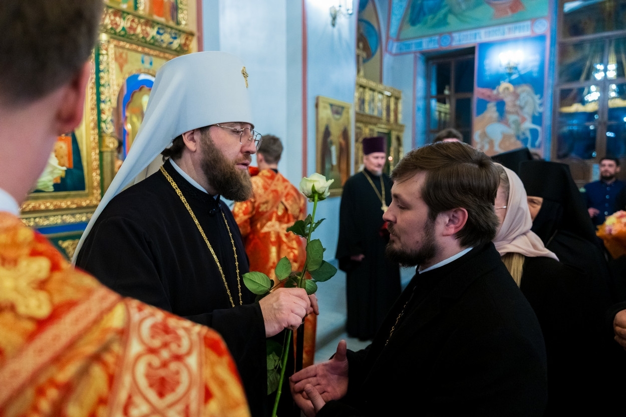 Настоятель храма принял участие в Архиерейском Богослужении в Свято- Никольском мужском монастыре г. Саратова